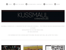 Tablet Screenshot of kussmaulchronicles.com